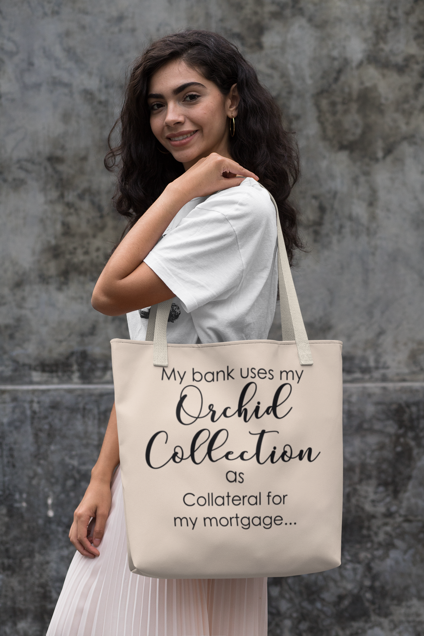 Bank Manager Collateral Orchid Tote Bag