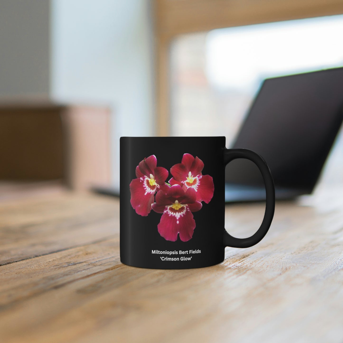 Miltoniopsis Bert Fields 'Crimson Glow' Coffee Mug