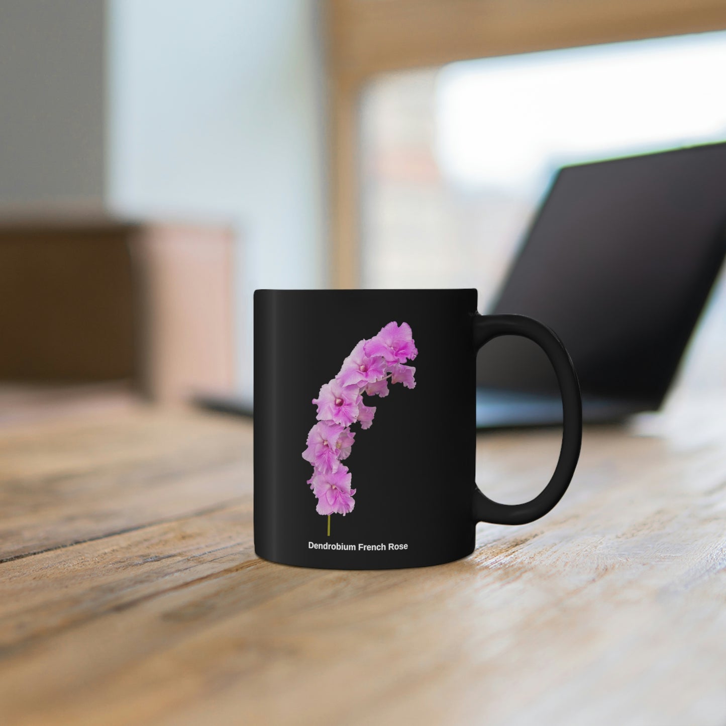 Dendrobium French Rose Orchid Coffee Mug