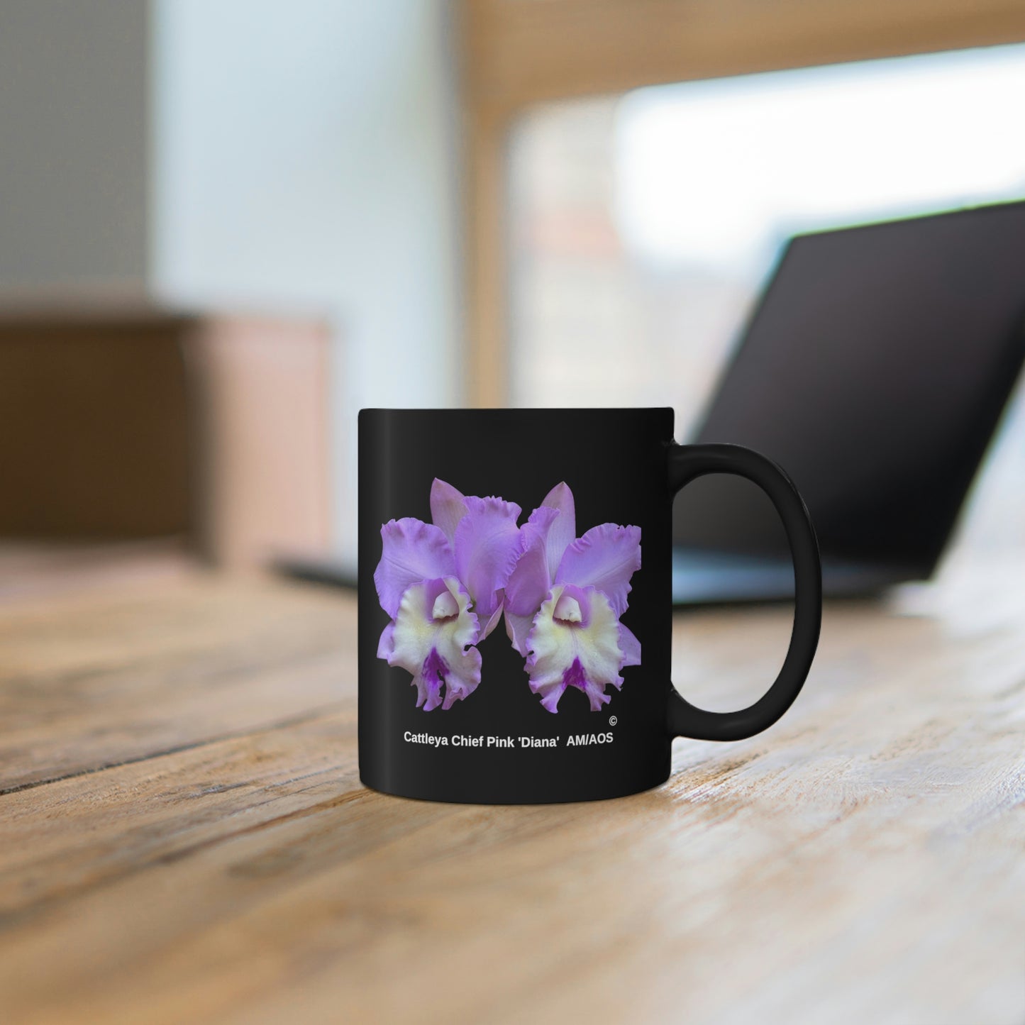 Cattleya Chief Pink 'Diana' Orchid Coffee Mug