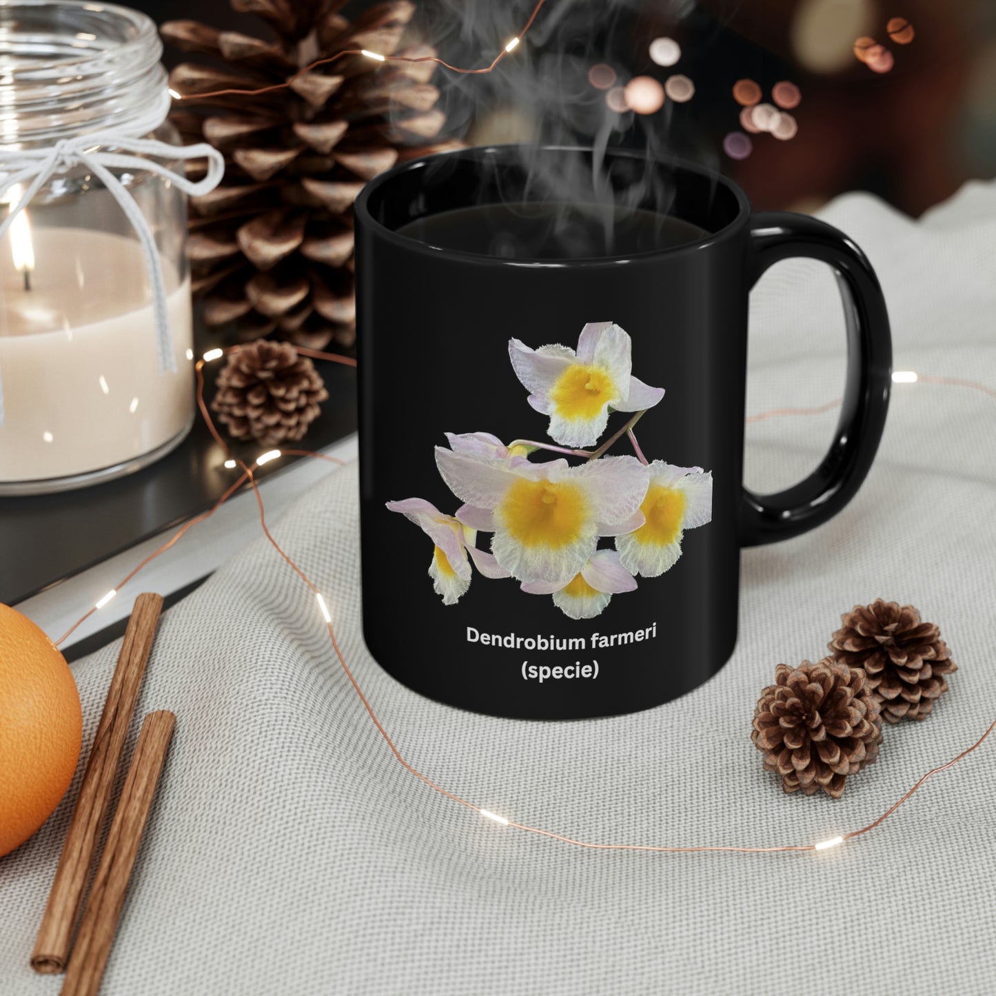 Dendrobium farmeri Orchid Coffee Mug