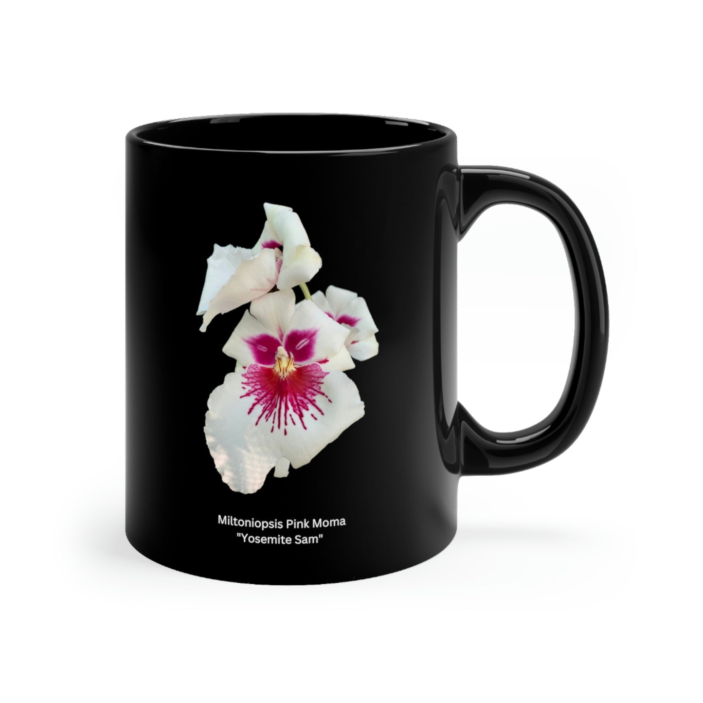 Miltoniopsis Pink Moma "Yosemite Sam" Orchid Coffee Mug