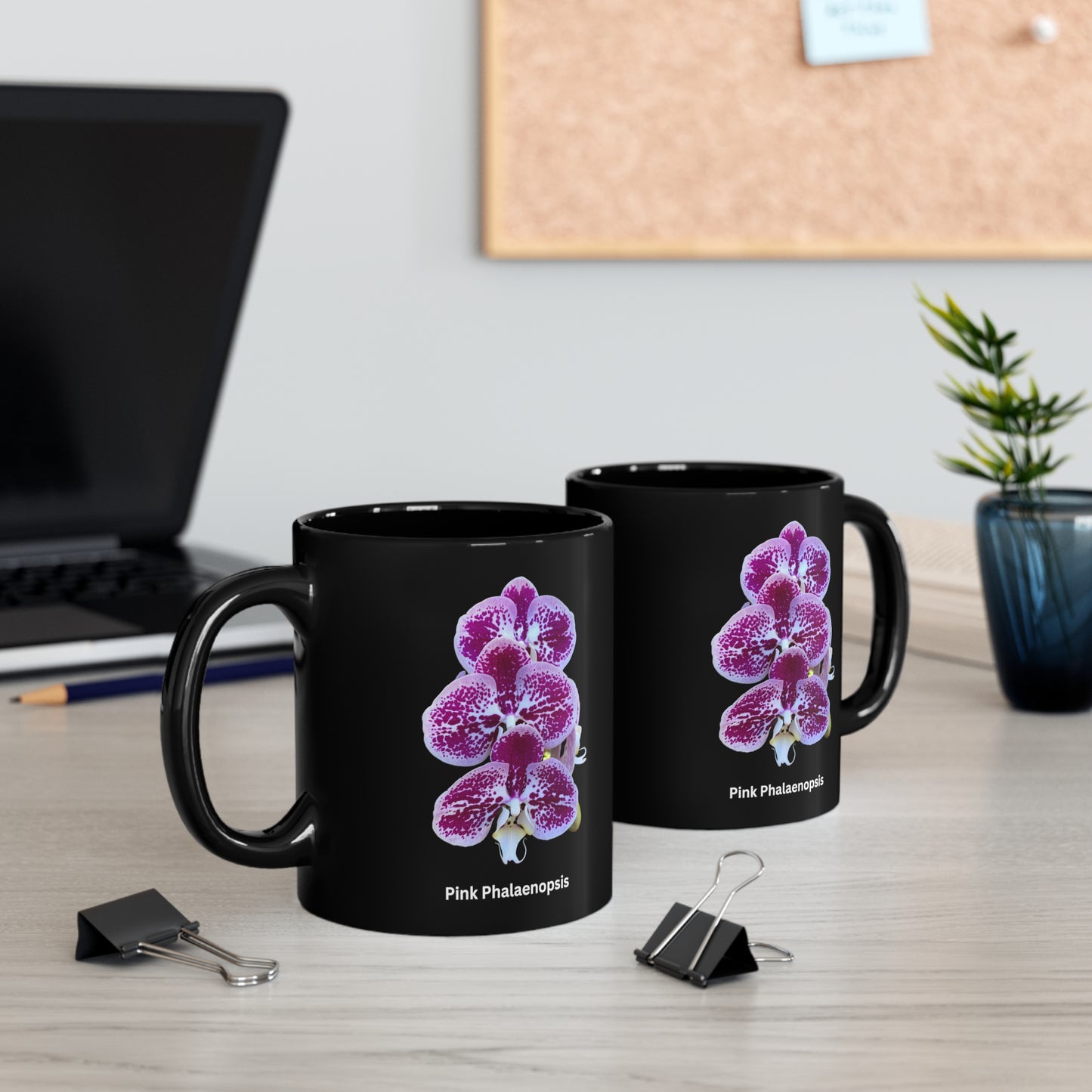 Pink & White Phalaenopsis Orchid Coffee Mug