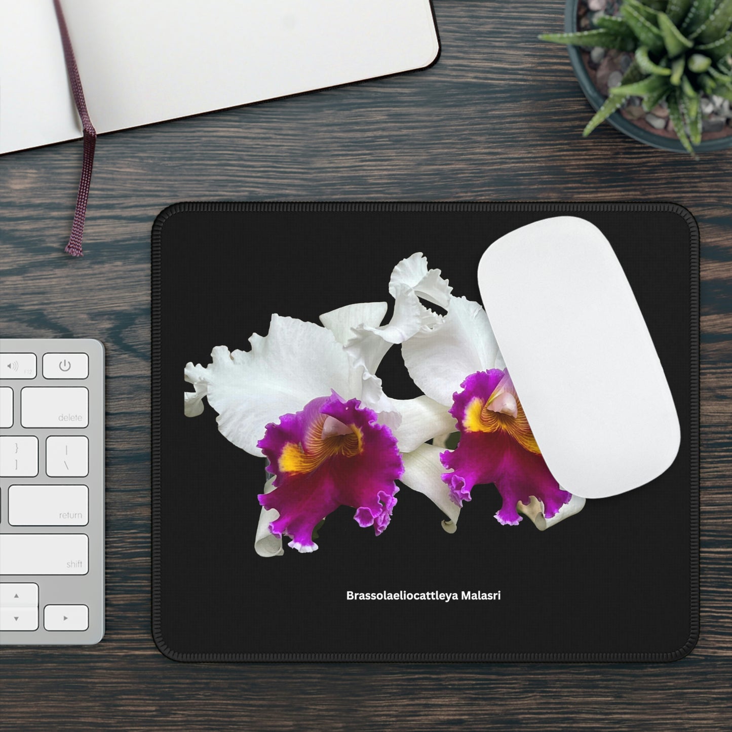 Brassolaeliocattleya Malasri Orchid Mouse Pad