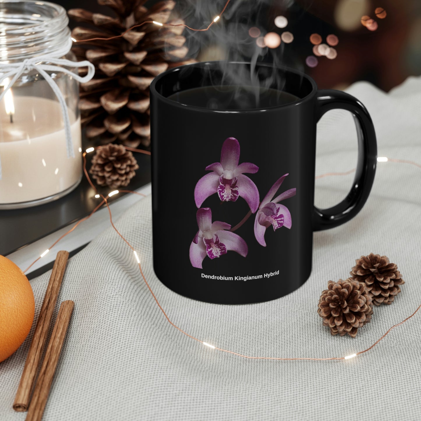 Dendrobium Kingianum Hybrid Orchid Coffee Mug