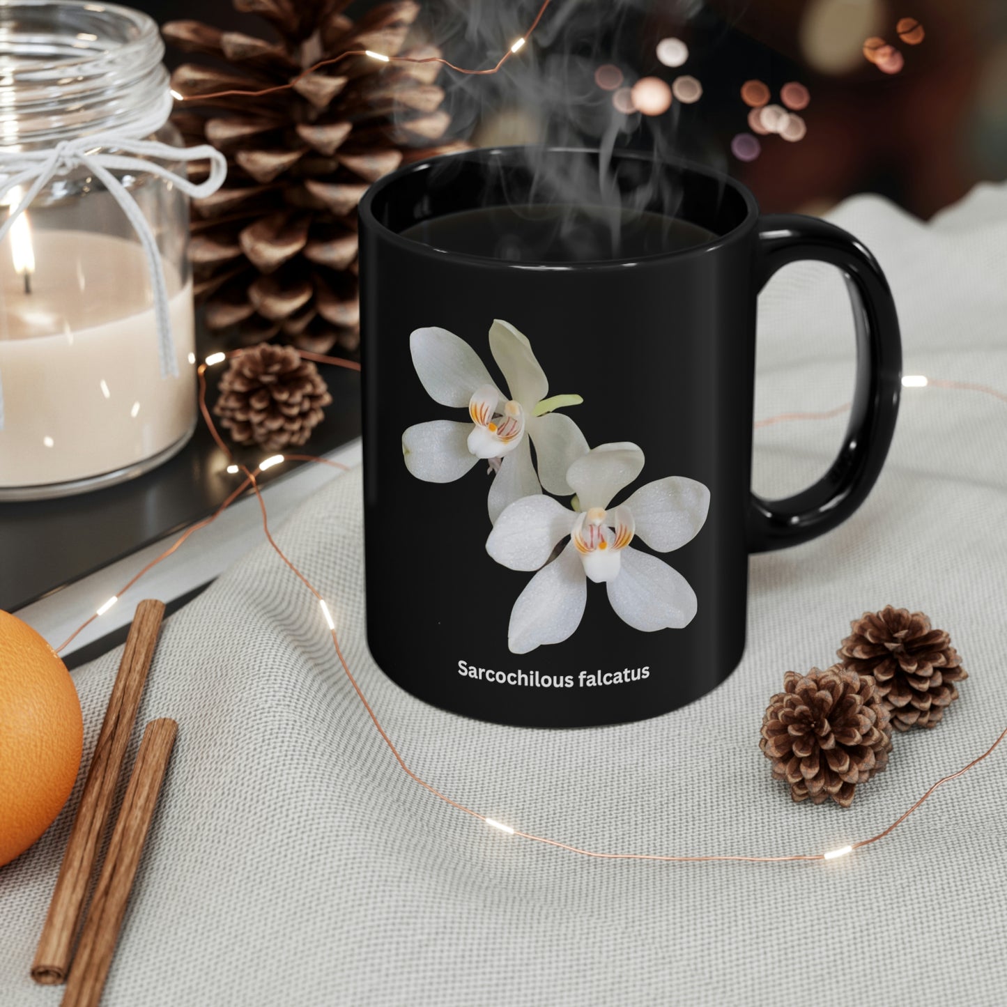 Sarcochilous falcatus Orchid Coffee Mug