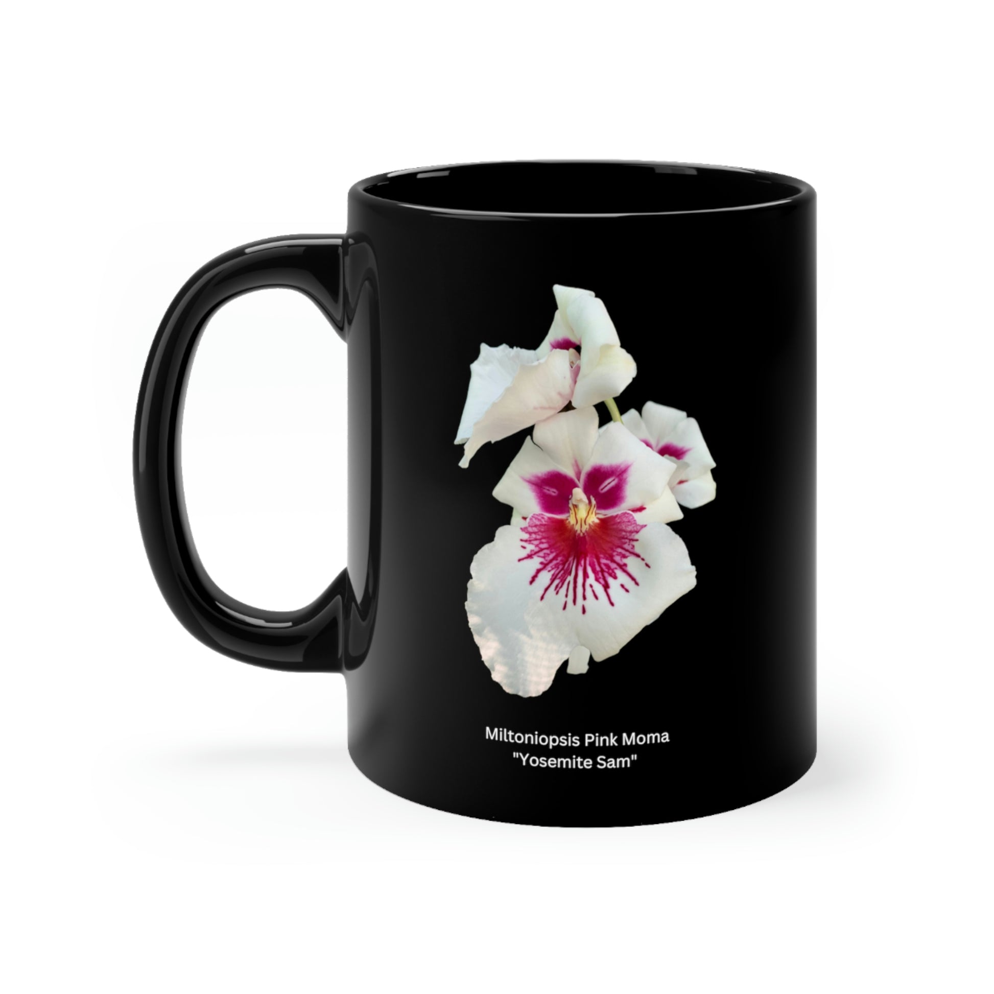 Miltoniopsis Pink Moma "Yosemite Sam" Orchid Coffee Mug