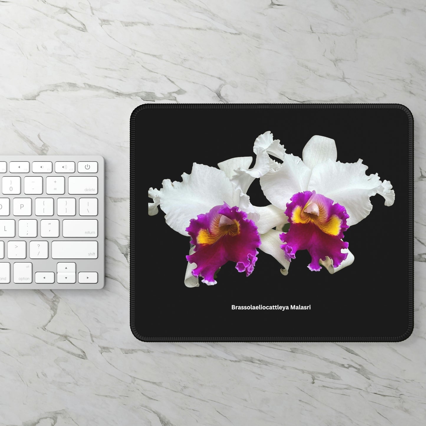 Brassolaeliocattleya Malasri Orchid Mouse Pad