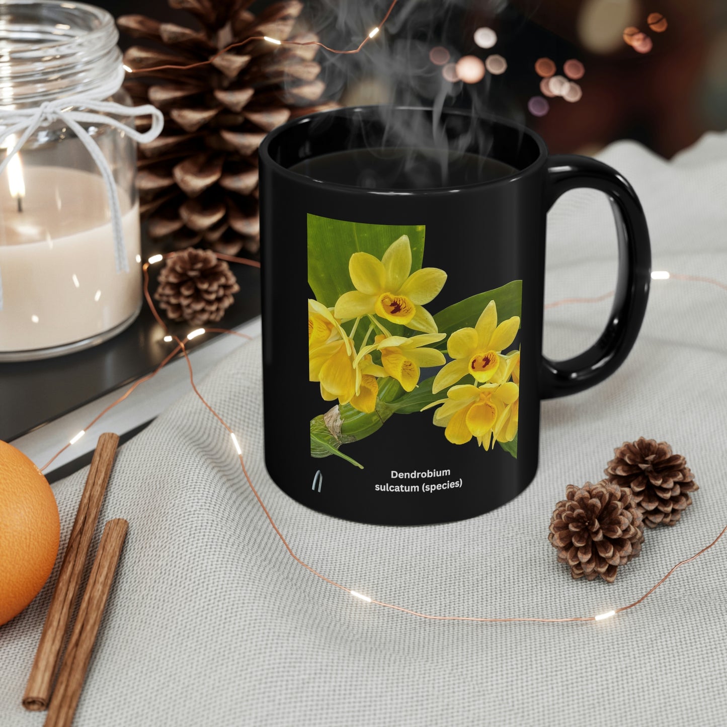 Dendrobium Sulcatum Orchid Coffee Mug