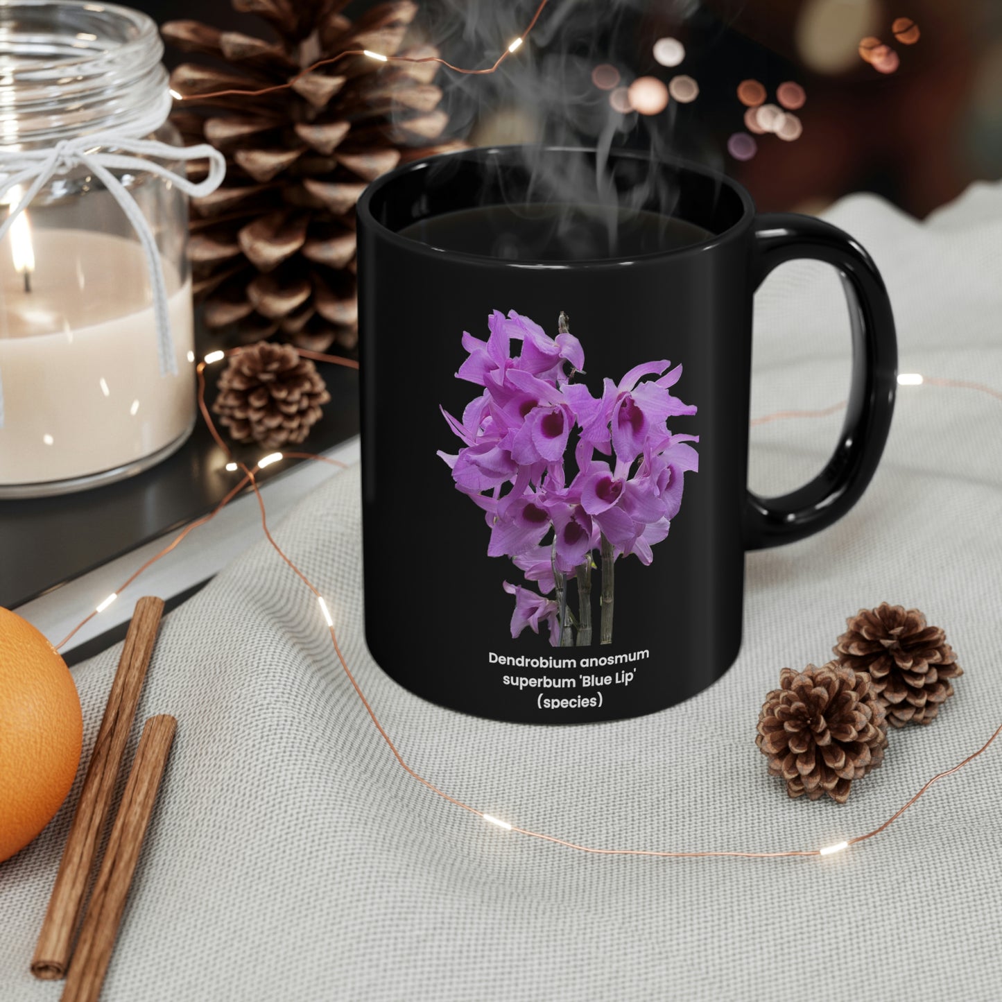 Dendrobium anosmum superbum 'Blue Lip' Orchid Coffee Mug