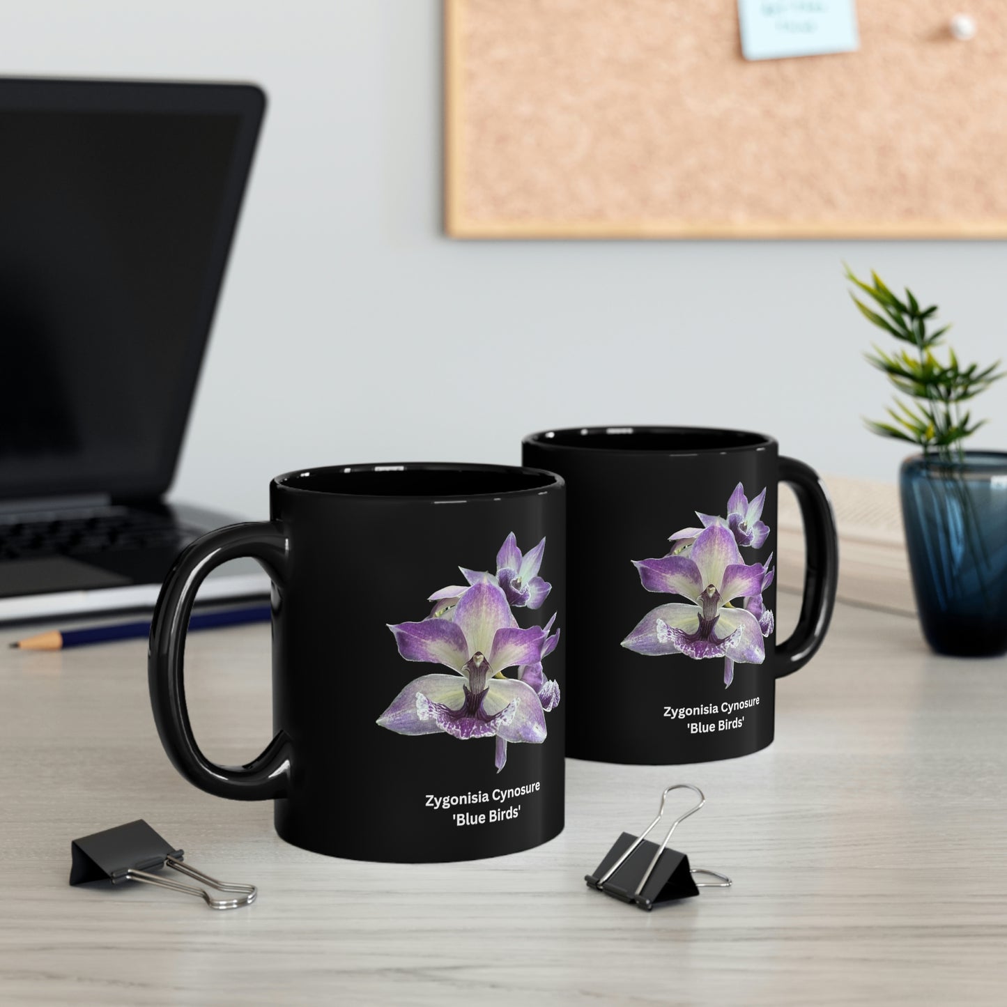 ZygonisiaYellow Cymbidium Orchid Coffee MugCynosure 'Blue Bird' Orchid Coffee Mug