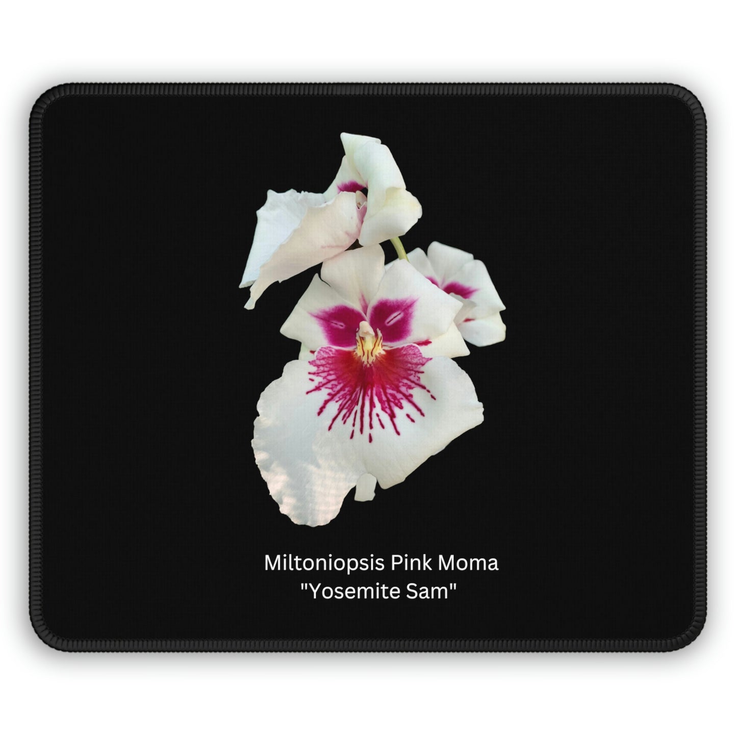 Miltoniopsis Pink Moma "Yosemite Sam" Orchid Mouse Pad