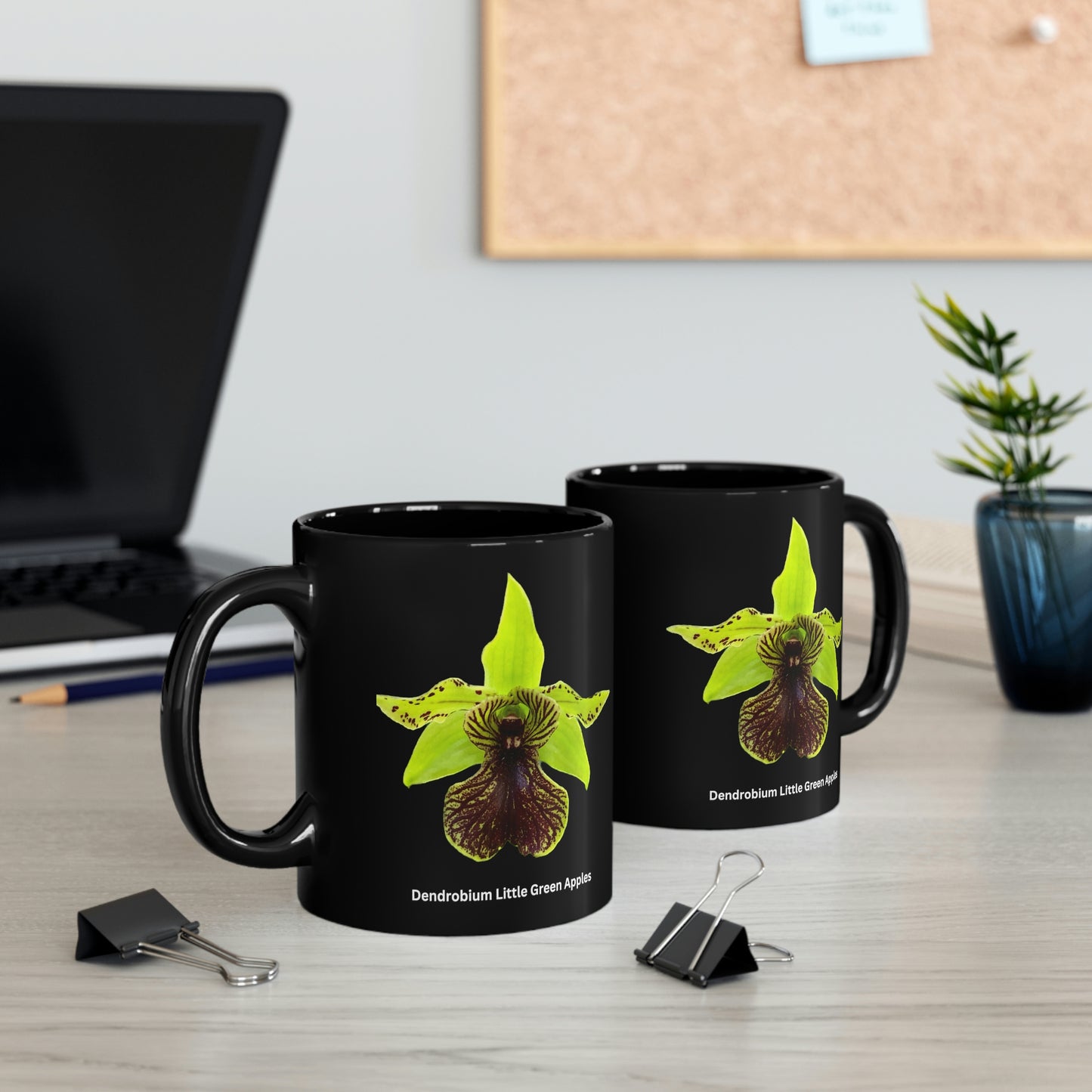 Dendrobium Little Green Apples Orchid Coffee Mug