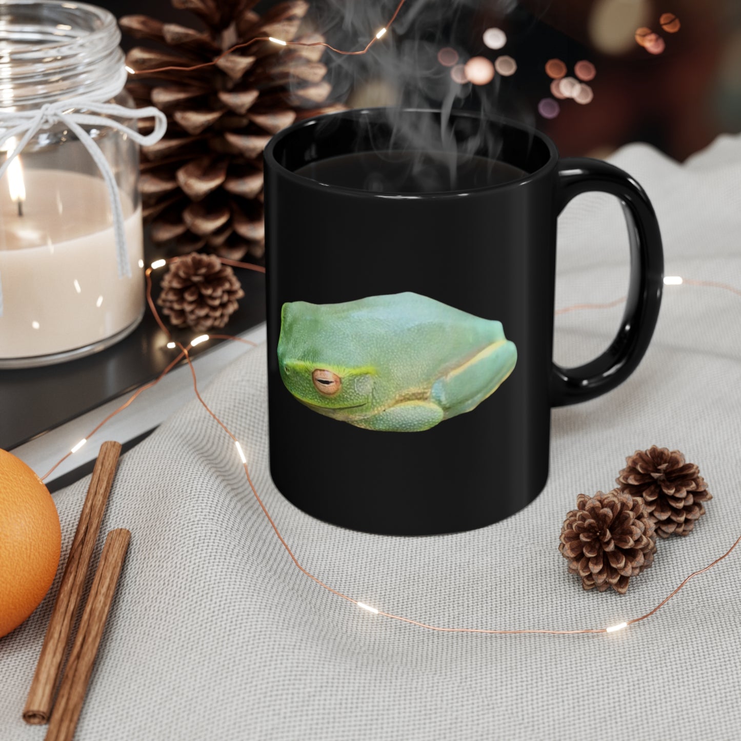 Green Tree Frog Coffee Mug