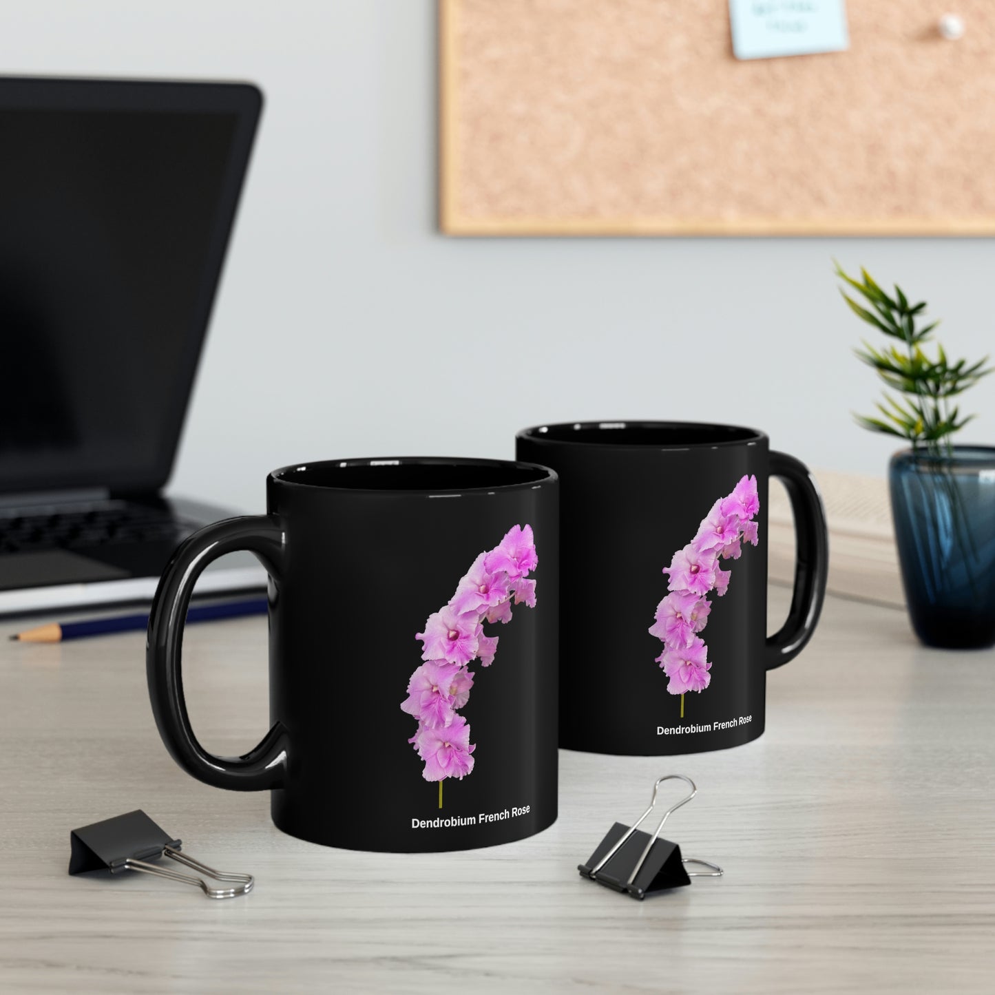 Dendrobium French Rose Orchid Coffee Mug