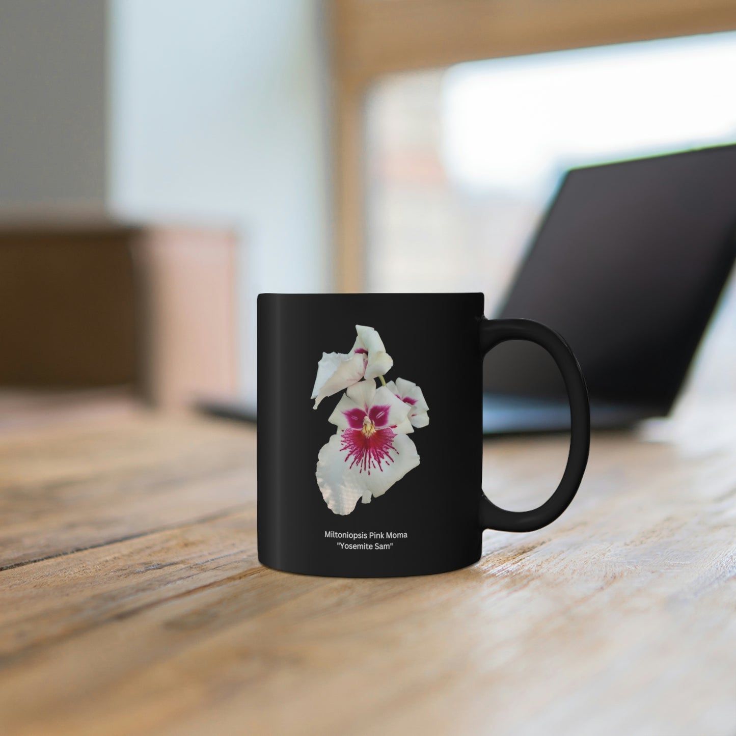 Miltoniopsis Pink Moma "Yosemite Sam" Orchid Coffee Mug